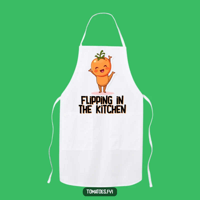 Funny Tomato Handstand Apron: Cook with Comedic Flair