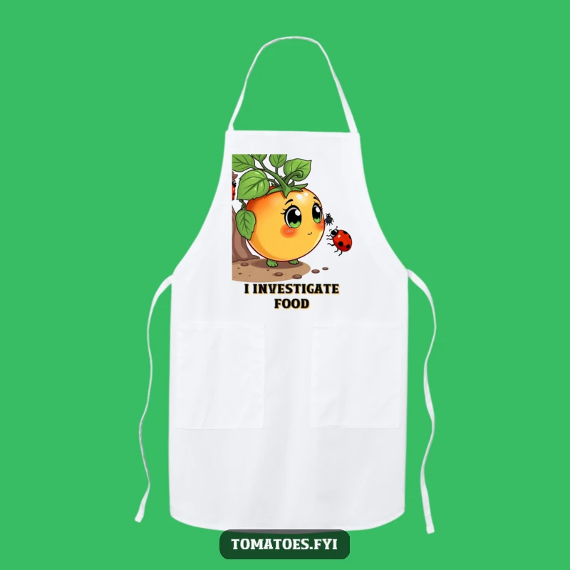 Funny Curious Tomato Apron: Kitchen Explorer Fun, Perfect Chef Gift!