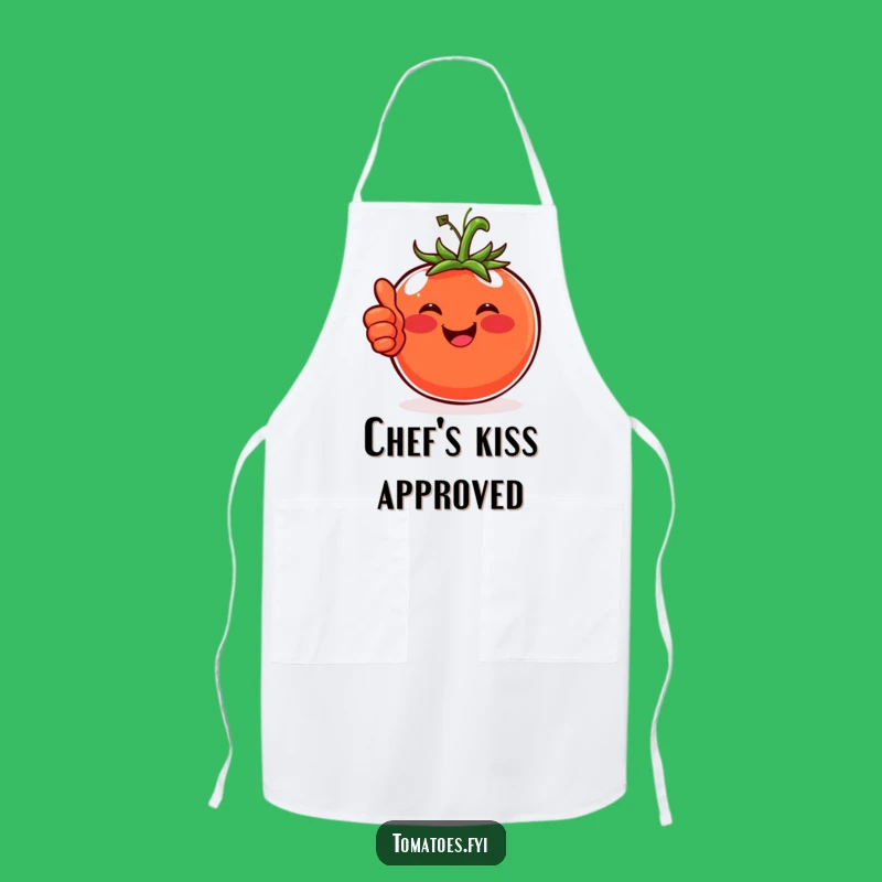 Funny Happy Tomato Apron, Cheerful Kitchen Wear and a Perfect Funny Gift