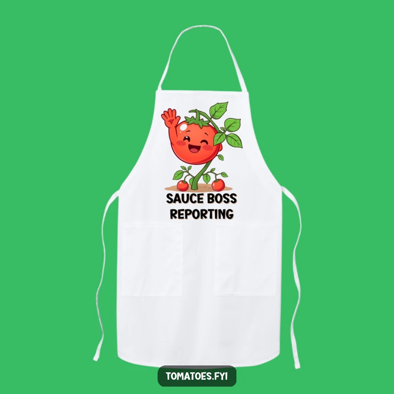 Funny Tomato Vine Wave Apron: Cook with Giggles and Style