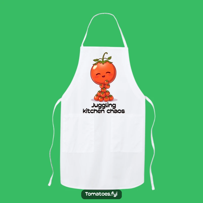 Funny Winking Tomato Apron: Cook with Confidence & Hilarious Flair