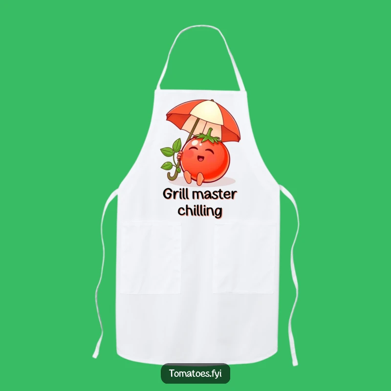 Funny Relaxing Tomato Apron: Cook in Calm & Hilarious Style