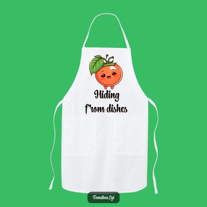 Funny Peeking Tomato Chef Apron - Cook with Playful Charm