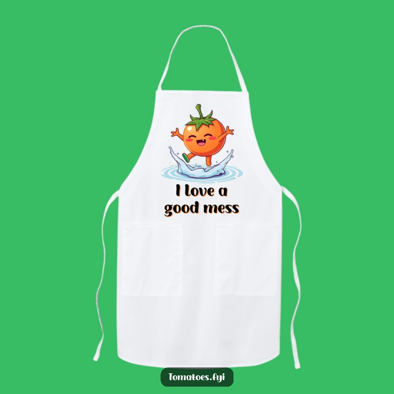 Funny Splashing Tomato Apron, Kitchen Water Fun, Practical Funny Gift