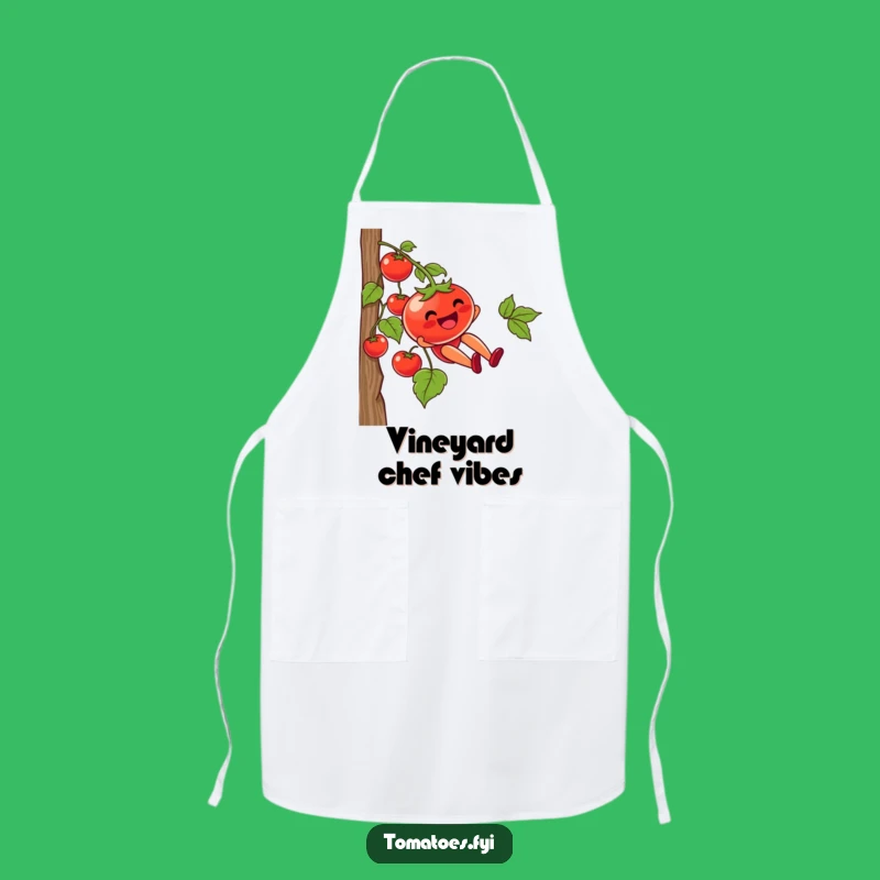 Funny Tomato Vine Slide Apron: Cook with Adventure, Perfect Chef's Humorous Gift