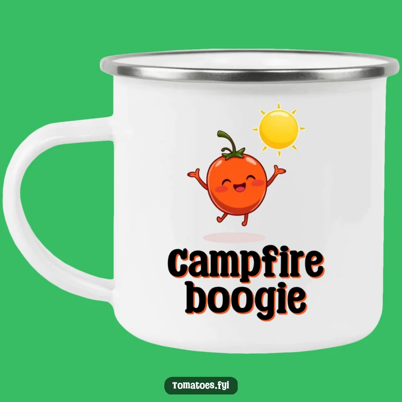 Funny Dancing Tomato Camping Mug - Enjoy Cheerful Sips Outdoors Gift