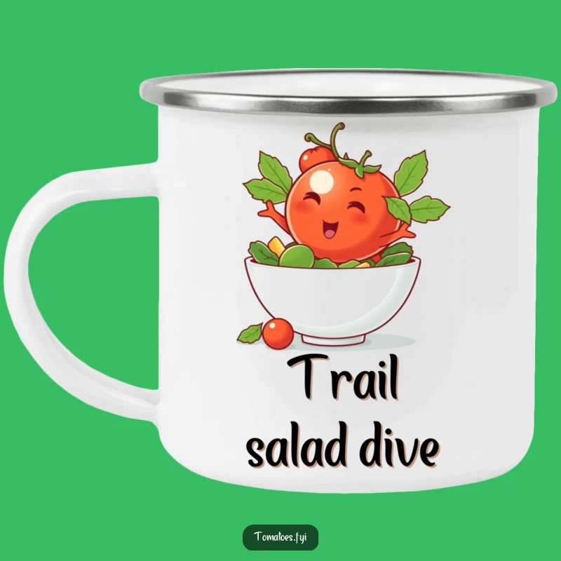 Funny Winking Tomato Camping Mug - Enjoy Cool Sips Outdoors Gift
