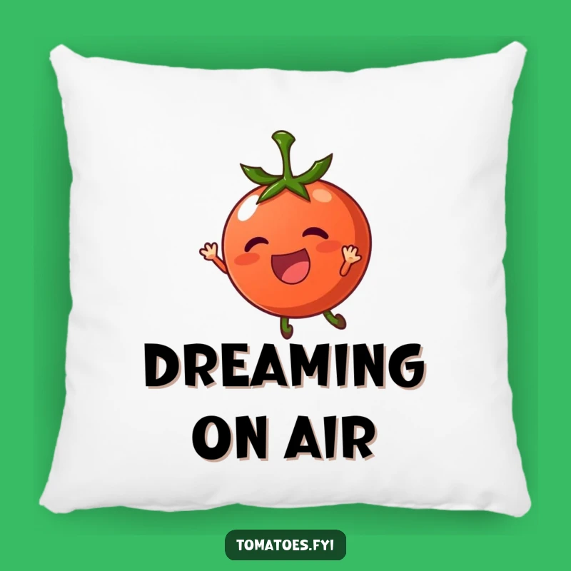 Cozy Funny Breezy Tomato Pillow - Soft & Serene Comfort