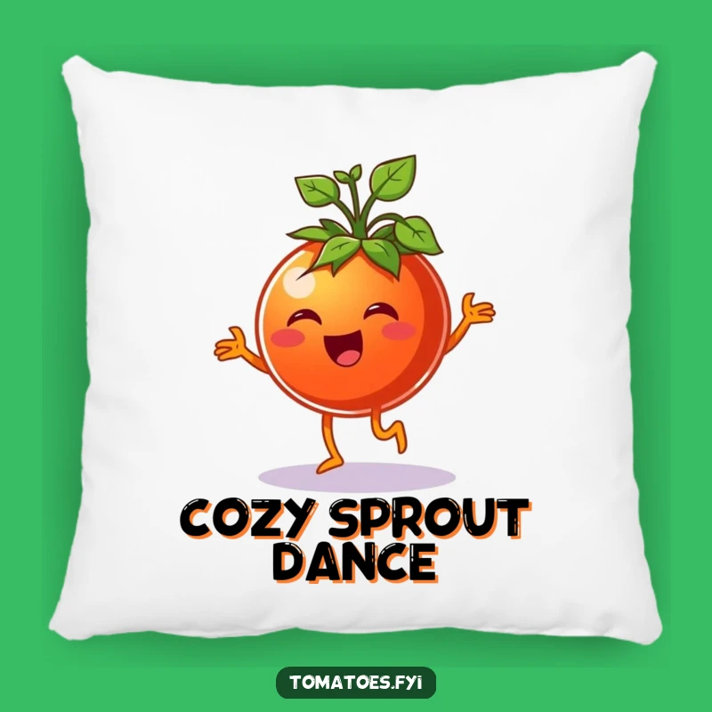 Funny Cheerful Tomato Pillow - Cozy Comfort & Happy Jig Design