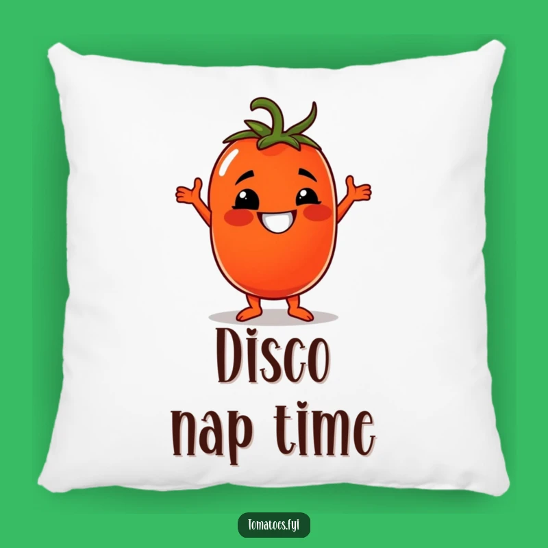 Funny Disco Tomato Pillow: Comfy & Hilarious Accent for Dance Lovers