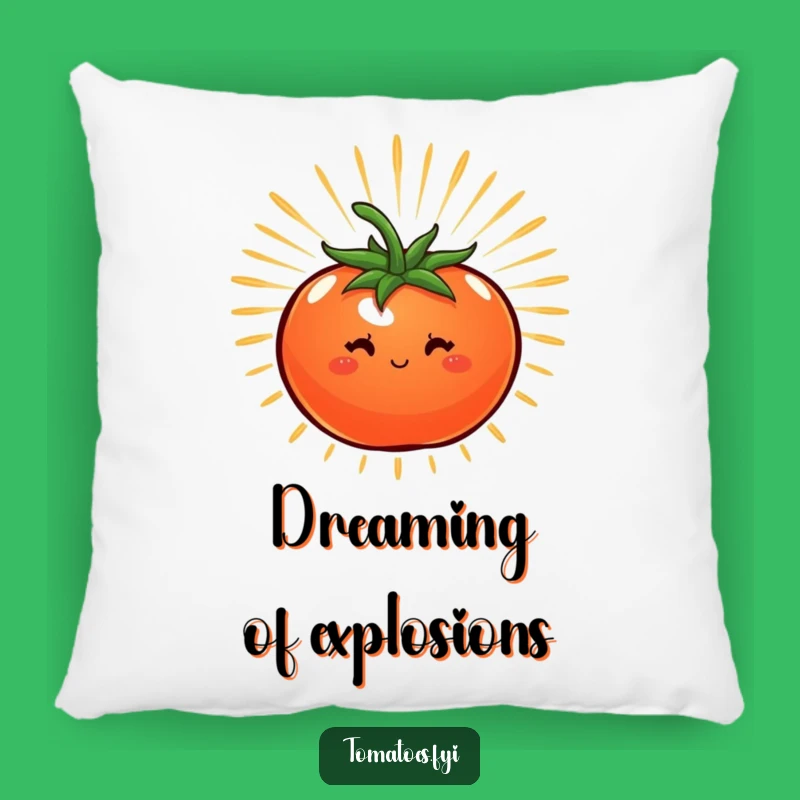 Funny Energetic Tomato Pillow, Cozy Power Decor and a Perfect Funny Gift