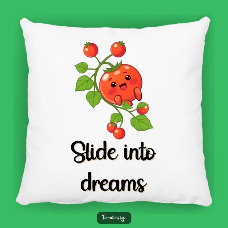 Funny Blushing Tomato Pillow - Soft Vine Sliding Character Decorative Funny Gift