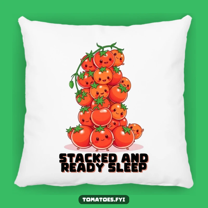 Funny Tomato Tower Pillow: Comfy & Hilarious Building Accent