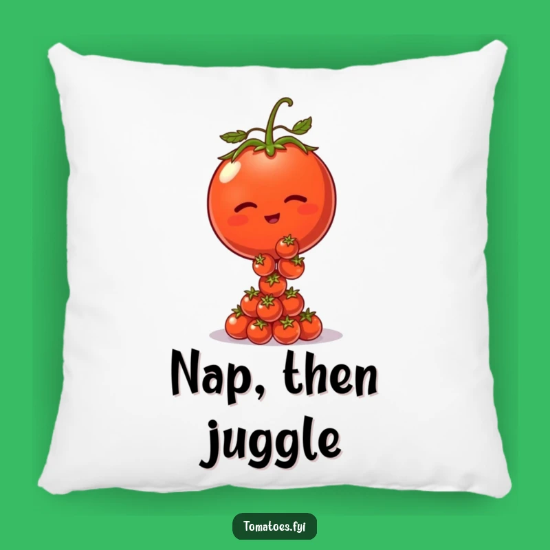 Funny Winking Tomato Pillow: Comfy & Hilarious Accent for Your Home