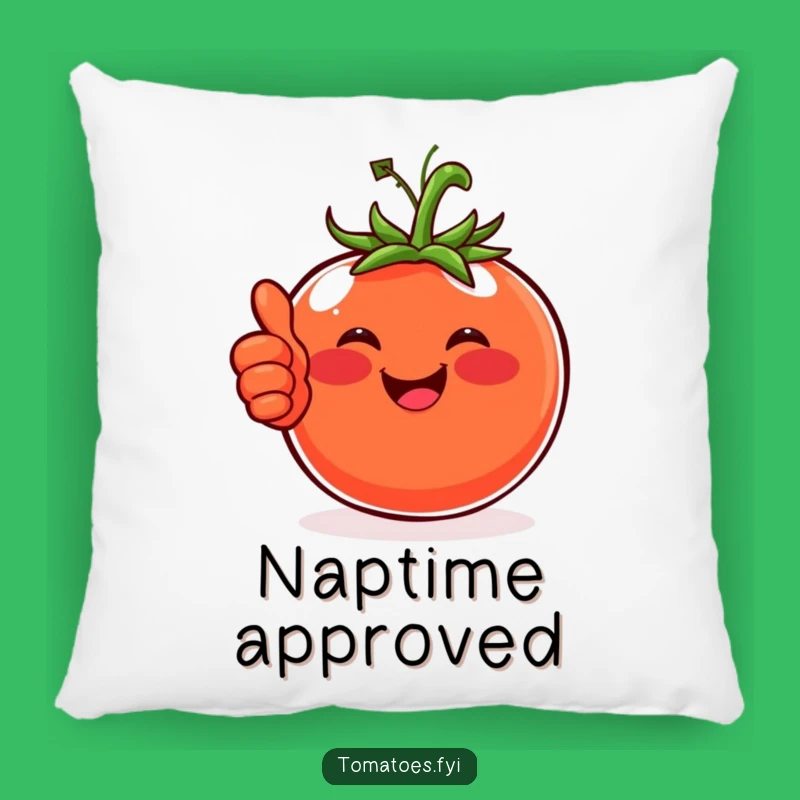 Funny Happy Tomato Pillow, Cozy Positive Decor and a Perfect Funny Gift