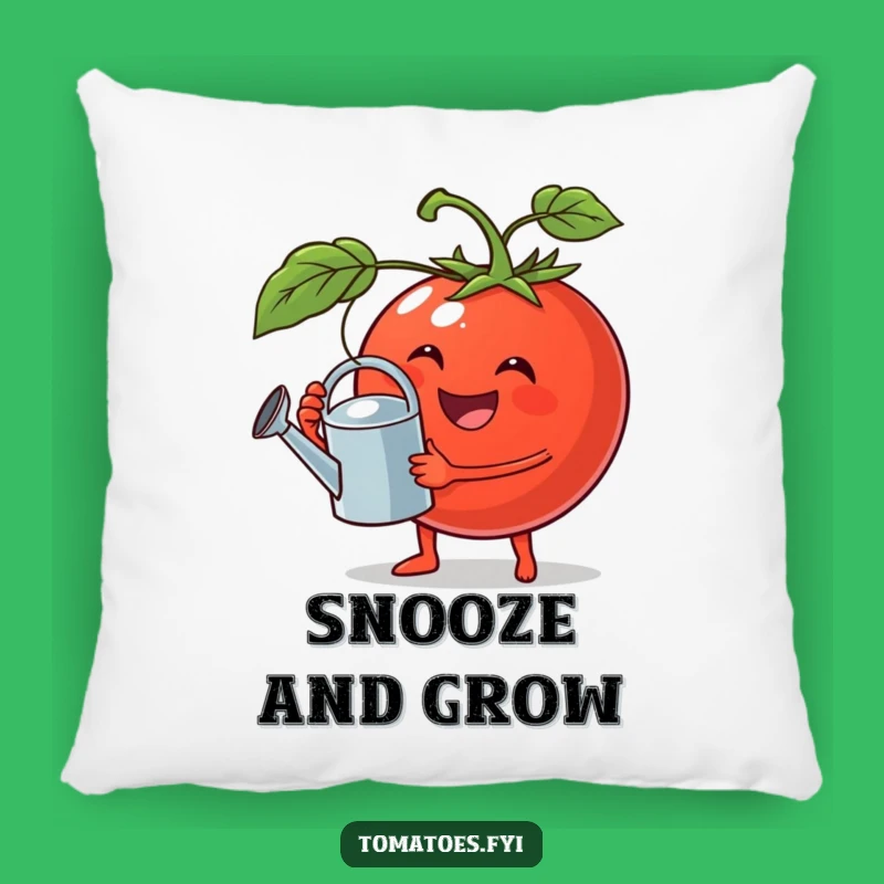 Funny Jovial Tomato Pillow, Cozy Plant Lover Decor and a Perfect Funny Gift
