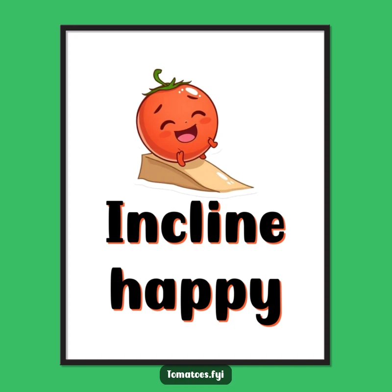 Funny Giggling Tomato Rolling Digital Art - Instant Joyful Veggie Decor Download