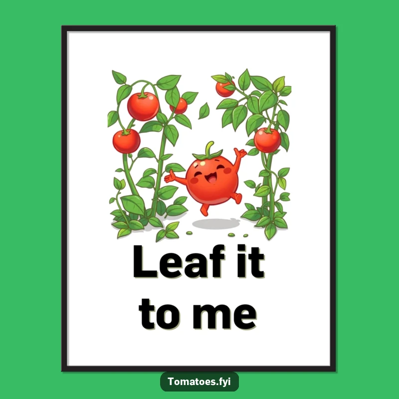 Funny Tomato Cartwheel Digital Art - Whimsical Cartoon Decor Gift