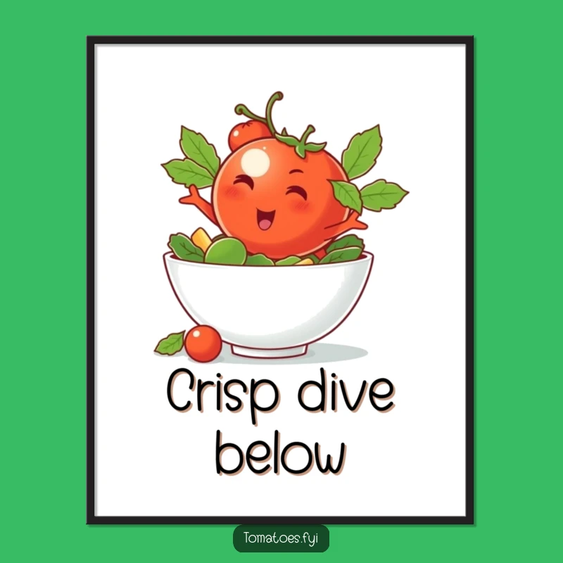 Funny Winking Tomato Digital Art - Instant Cool Humorous Decor Gift
