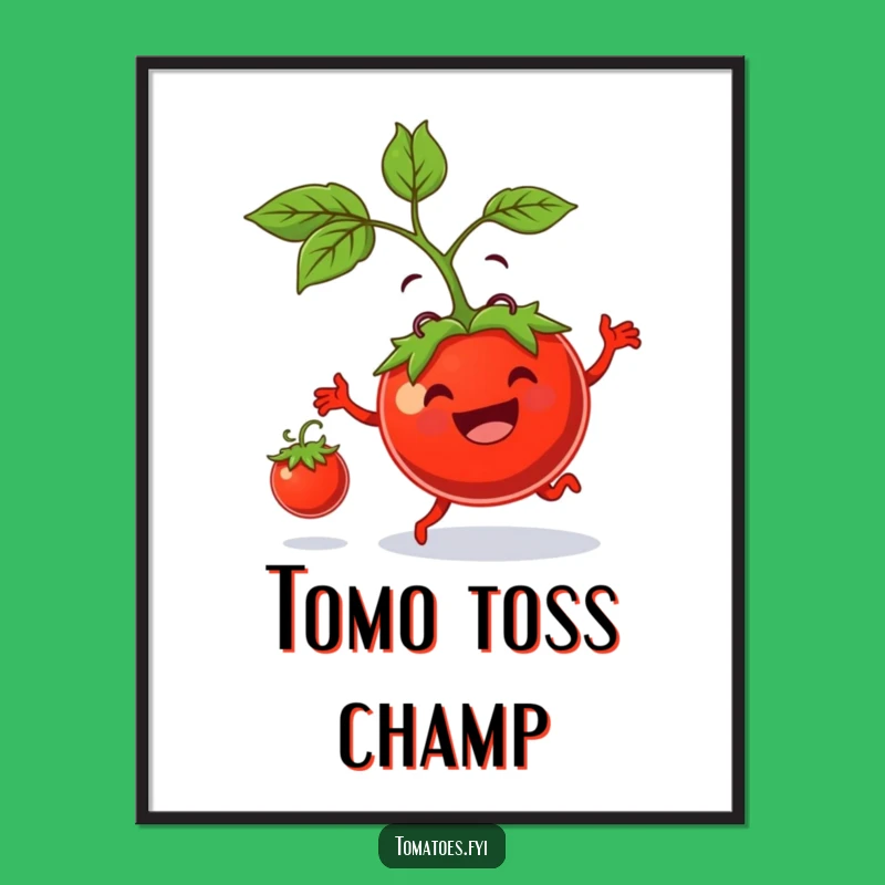 Funny Tomato Parent Digital Art Print: Hilarious Gift for Dads and Moms Bouncing Baby Taters!