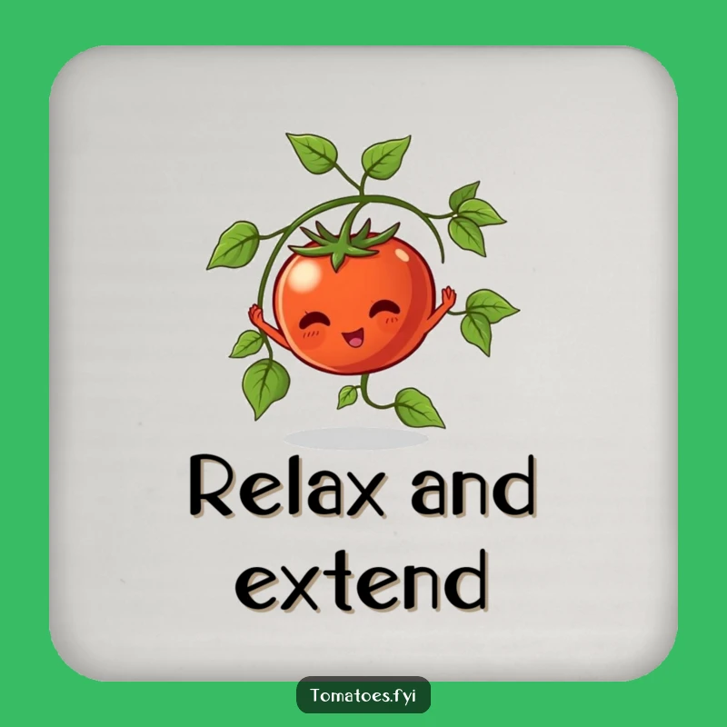 Funny Stretching Tomato Coaster: Protect Surfaces with Garden Charm