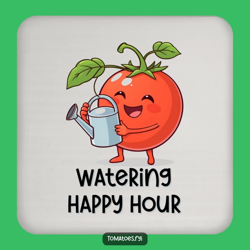 Funny Jovial Tomato Coaster, Whimsical Table Protection and a Perfect Funny Gift