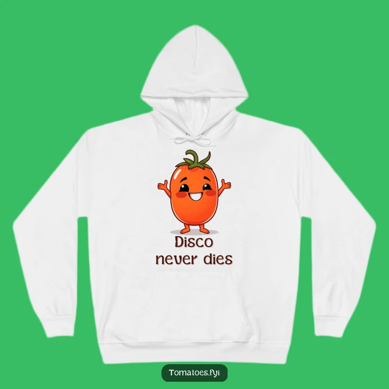 Funny Disco Tomato Hoodie: Cozy & Hilarious for Your Inner Dancer