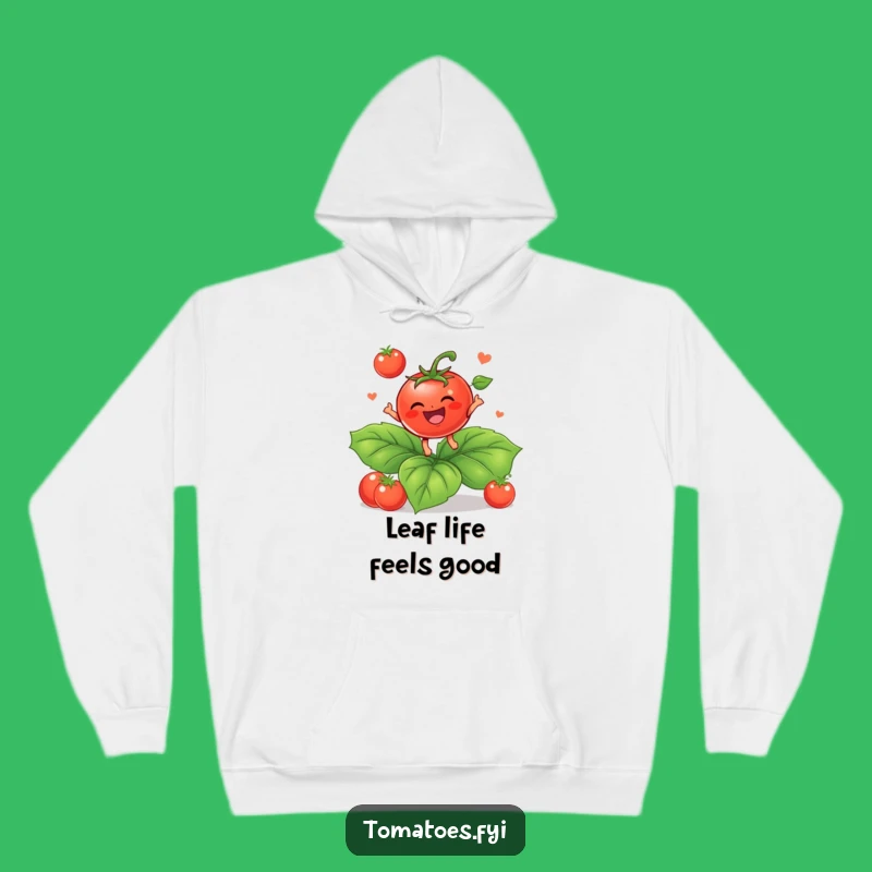 Funny Baby Tomato Hoodie - Cozy Bouncing Leaf Character Warm Funny Gift Apparel