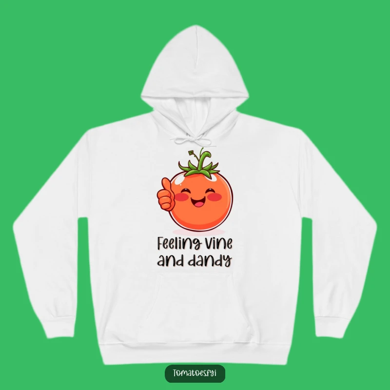 Funny Happy Tomato Hoodie, Cozy Positive Vibes Wear and a Perfect Funny Gift