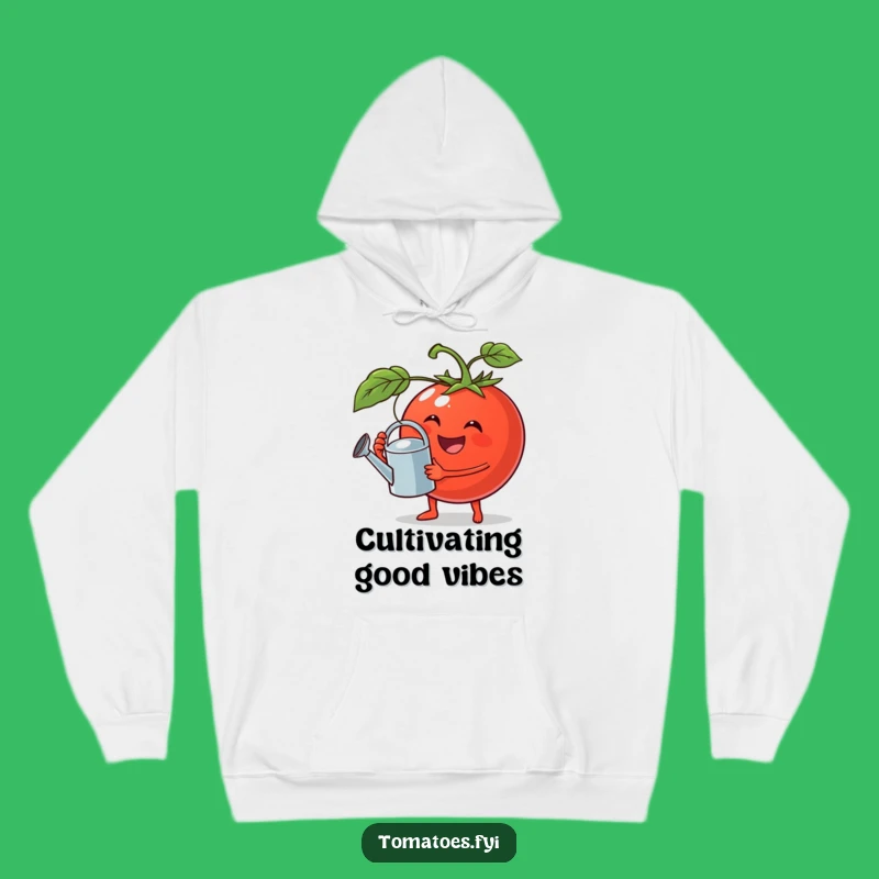 Funny Jovial Tomato Hoodie, Cozy Gardener Wear and a Perfect Funny Gift