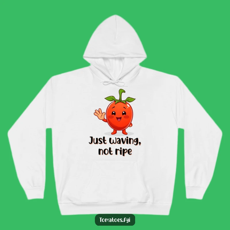 Funny Tomato Hoodie: Cozy Waving Character, The Ultimate Funny Gift!
