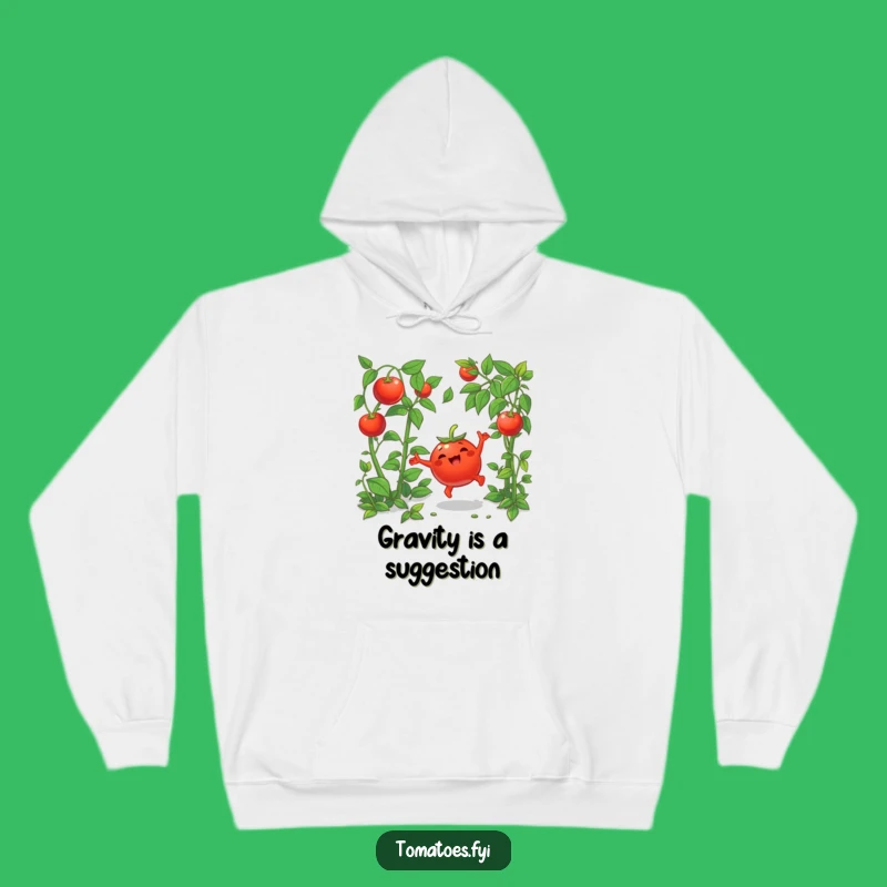 Funny Tomato Cartwheel Hoodie - Cozy Cartoon Celebration Gift