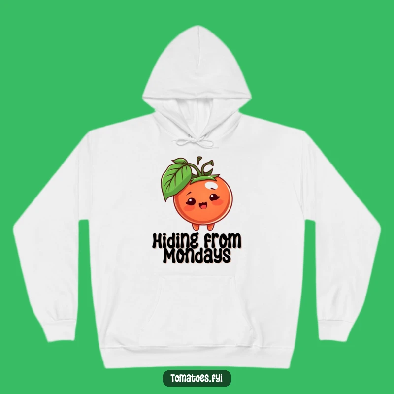 Funny Peeking Tomato Hoodie - Cozy Comfort with a Secret