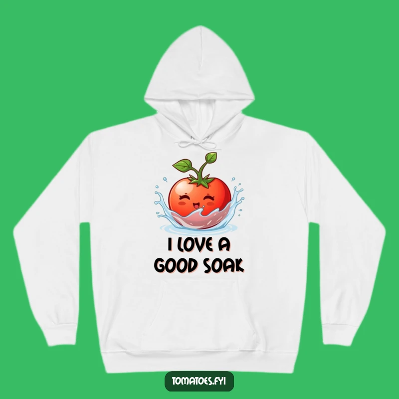 Funny Tomato Hoodie: Splashing Character, Your Ultimate Funny Gift!