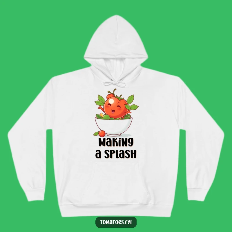 Cozy Funny Winking Tomato Hoodie - Stay Cool and Humorous All Day Gift