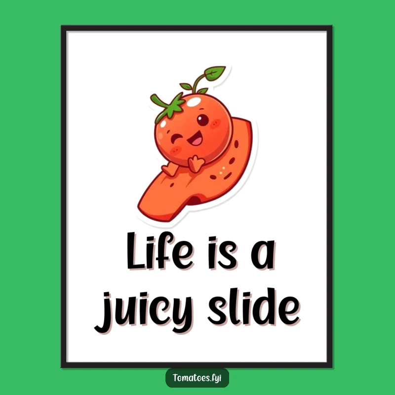 Free Printable Giggling Tomato Art - Hilarious downloadable wall decor for your home!