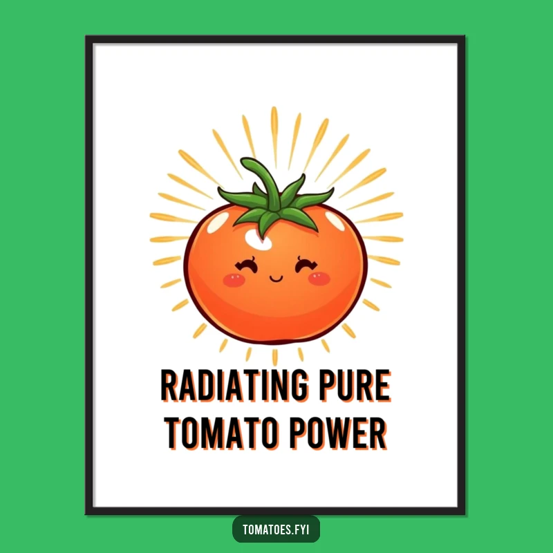 Free Printable Wall Art: Energetic Tomato Burst - Dynamic Downloadable Decor
