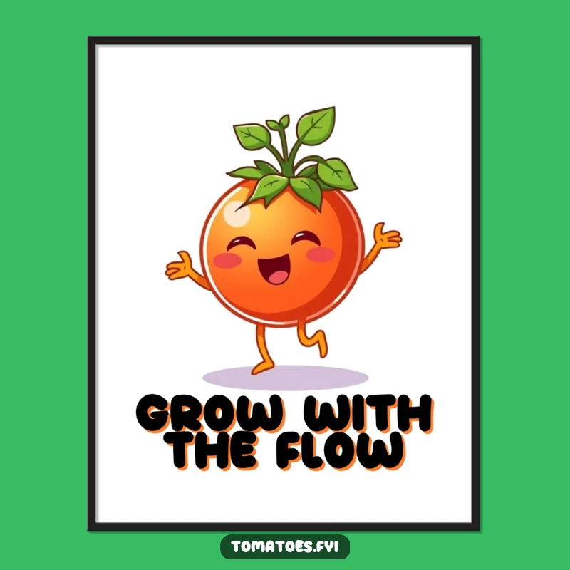 Happy Tomato Jig Art: Free Printable Downloadable Wall Decor for Joyful Gifts!