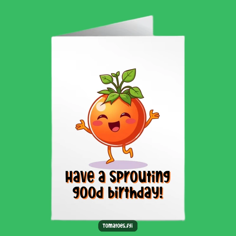 Jigging Tomato Birthday Card: Free Printable Joy for a Hilarious Downloadable Gift!
