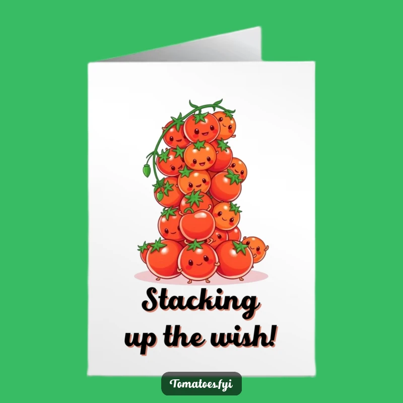 Free Printable Birthday Card: Tomato Tower Challenge Downloadable - Stack Your Fun!