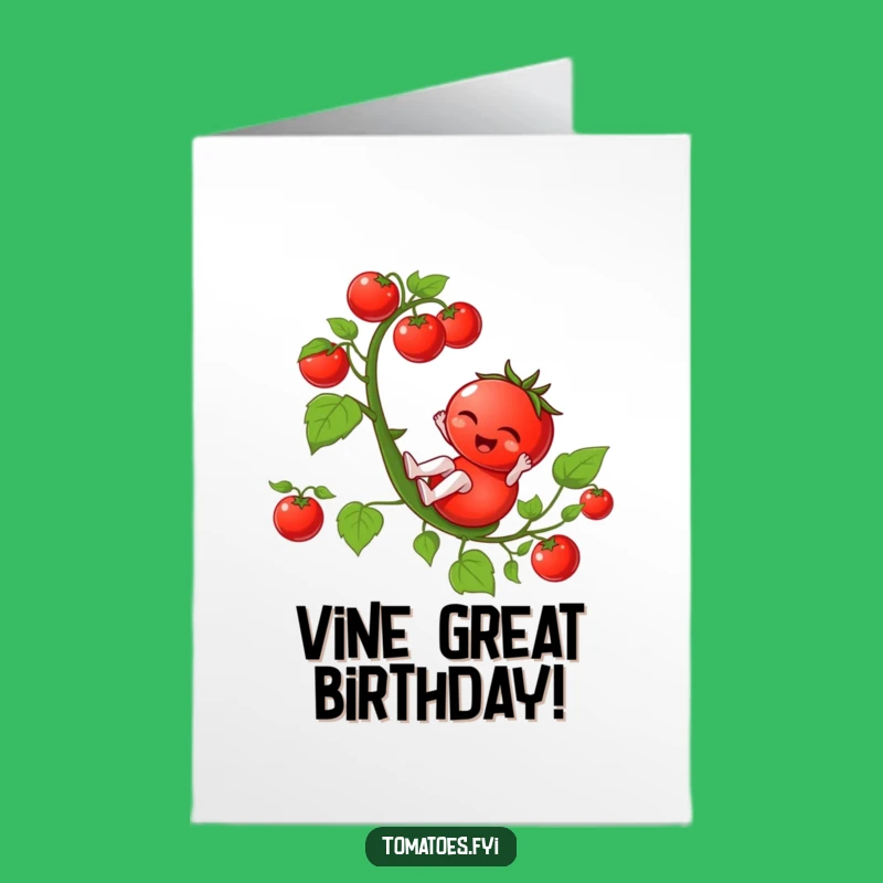 Winking Tomato Birthday Card: Free Printable Fun for a Hilarious Downloadable Gift!