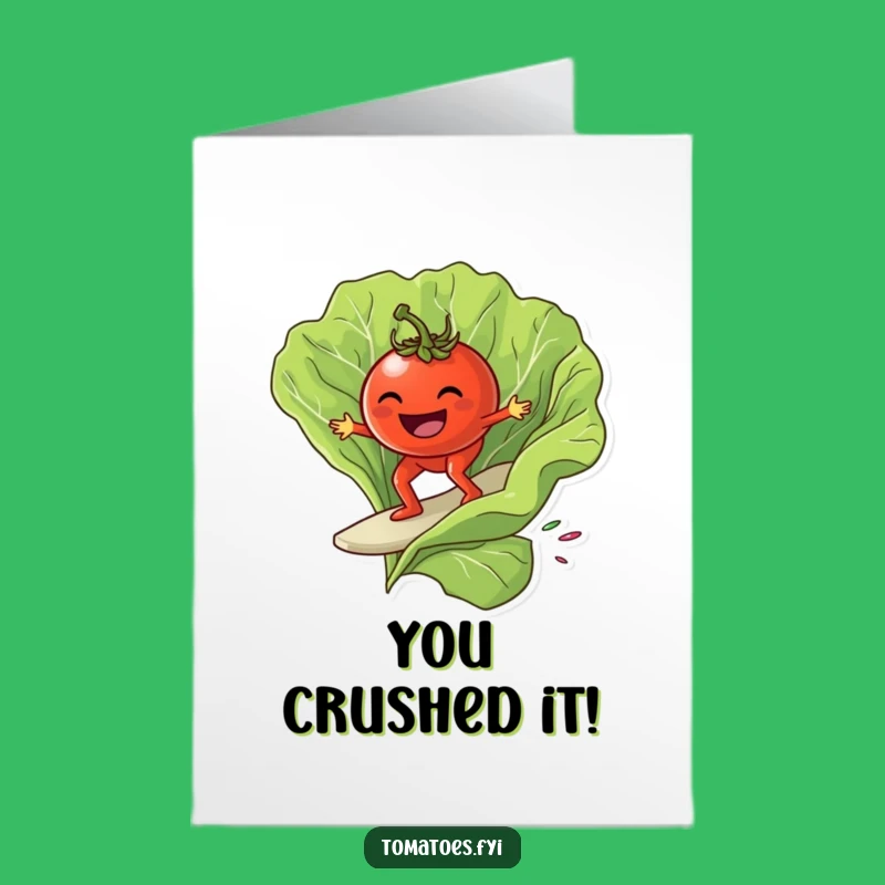 Congrats Tomato Surf Card: Free Printable Waves for a Hilarious Downloadable Gift!
