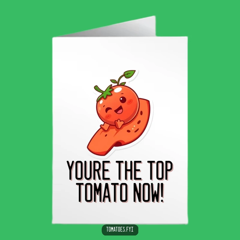 Free Printable Giggling Tomato Congrats Card - Funny downloadable gift for any occasion!
