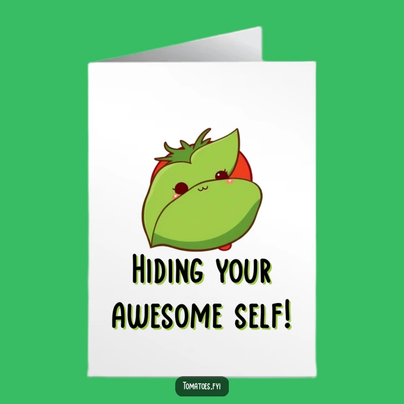 Congrats Free Printable Card: Shy Tomato Cheer, DIY Downloadable Gift!