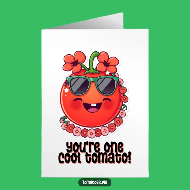 Free Printable Tomato Congrats Card: Lei-d Back Winner, DIY Downloadable