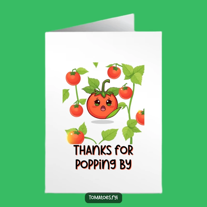 Free Printable Thank You Card: Surprised Tomato, A Humorous Downloadable Gift