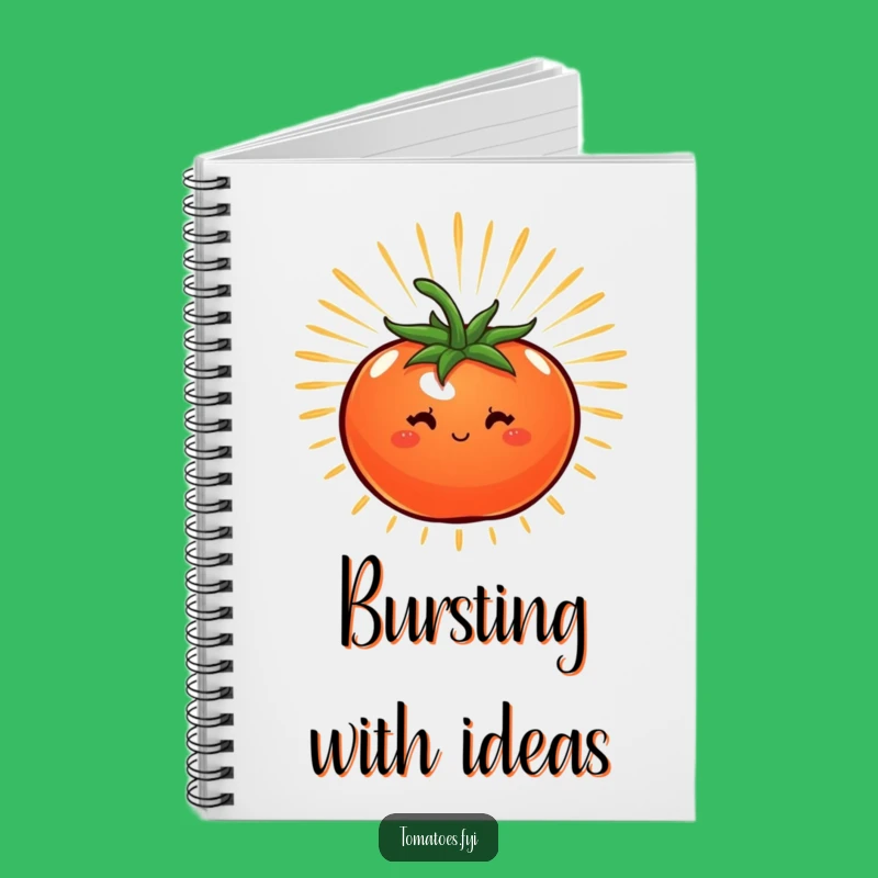 Funny Energetic Tomato Notebook, Power Journal and a Perfect Funny Gift