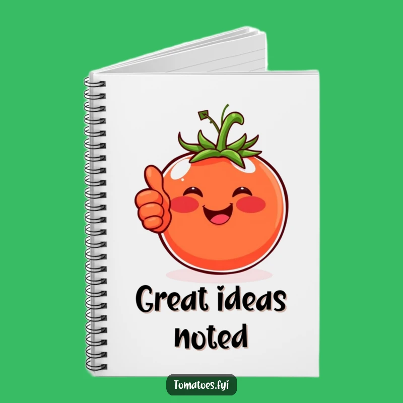 Funny Happy Tomato Notebook, Positive Journaling and a Perfect Funny Gift