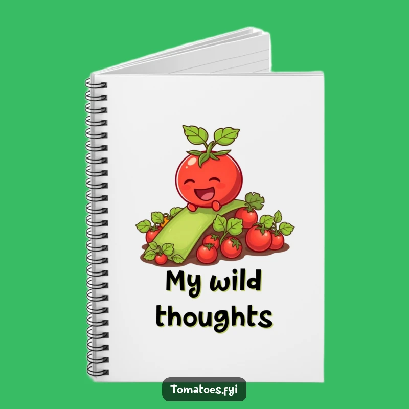 Funny Laughing Tomato Notebook: Slippery Veggie Patch Journal Gift
