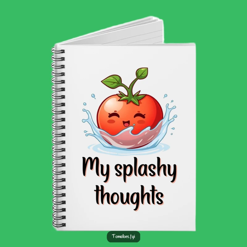 Funny Tomato Notebook: Splashing Ideas, Perfect Funny Gift!